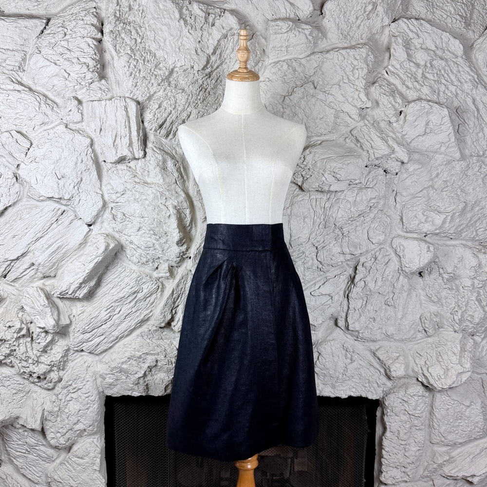 Gucci 2007 Collection Flax Knee-Length Wrap Skirt Black | IT42, US6